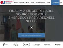 Tablet Screenshot of emergencyuniversity.com